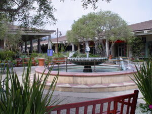 the fountain at Del Monte Shopping Center in Monterey