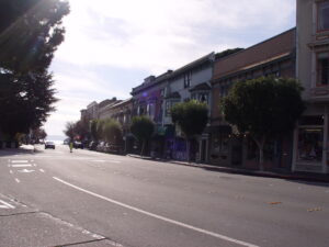 Main street through Sausalito