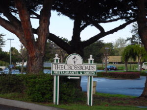 sign at the Crossroads in Carmel
